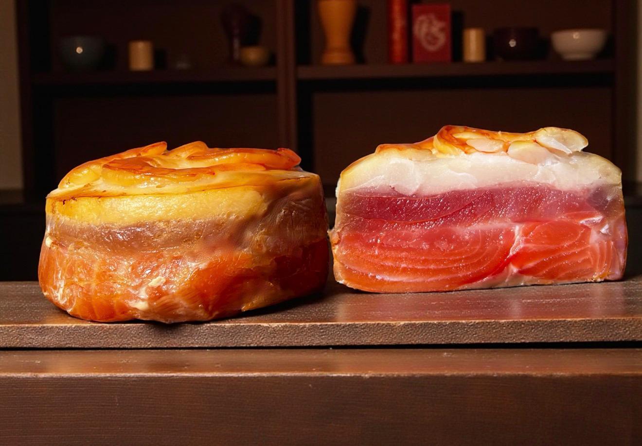 Рыбный мини Бенто-торт